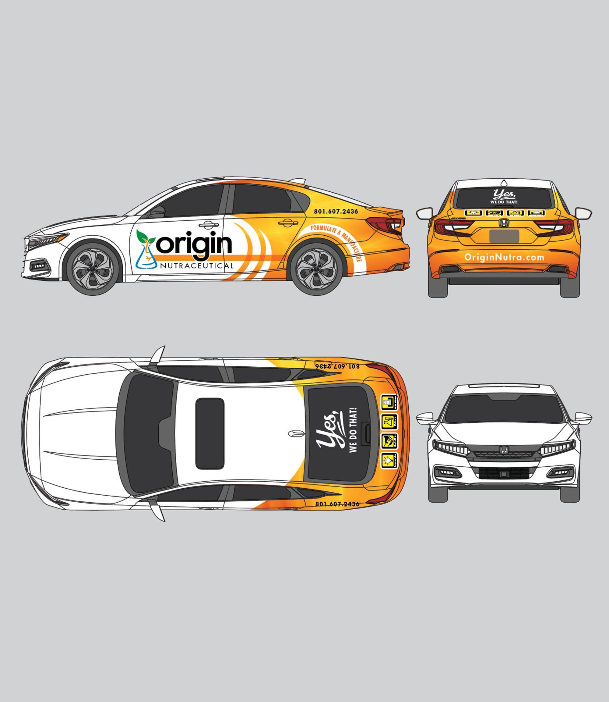 Origin Vehicle Wrap Packaging