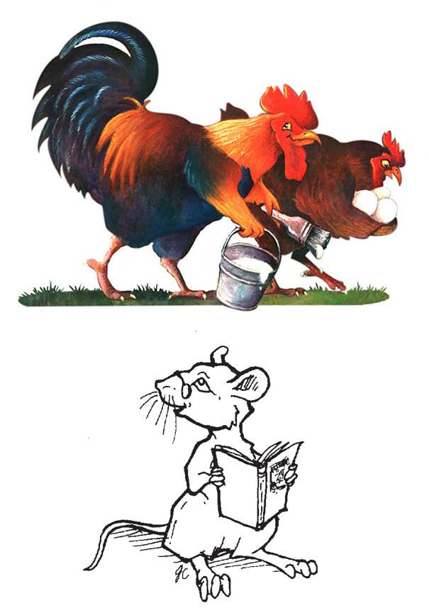 chickens vinette